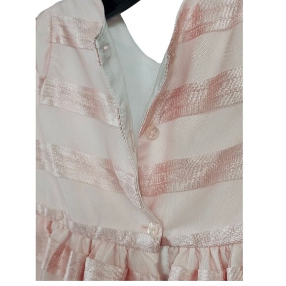 Pink Horizontal Stripe Child's Dress - Picture 2 of 3